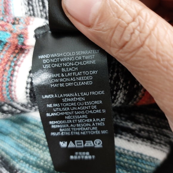 SOLD Anthropologie Maeve Rainbow Striped Knit Tunic Sweater Dress Size M - Picture 11 of 11